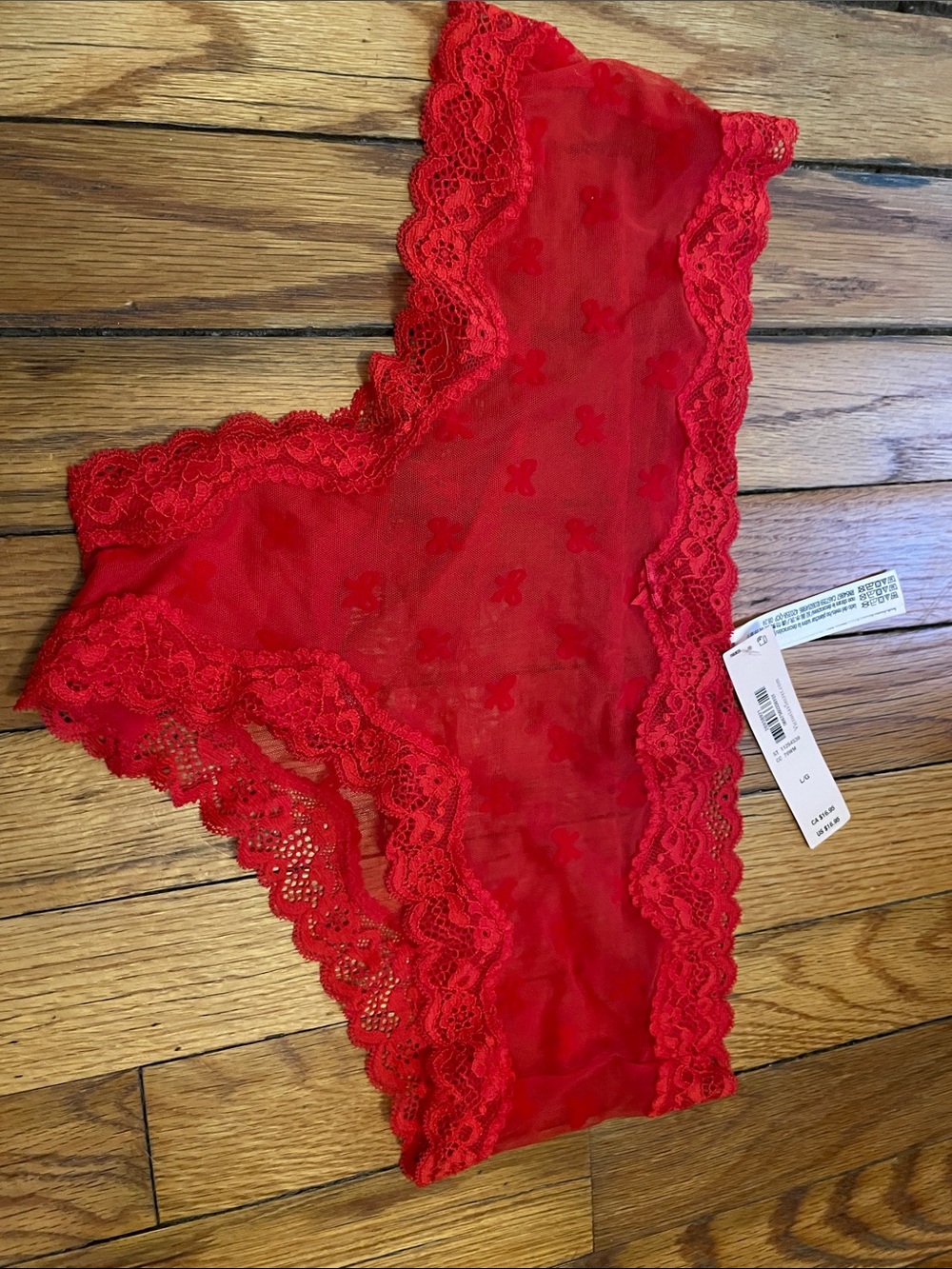 Victoria's Secret Red Lace Bikini Panty